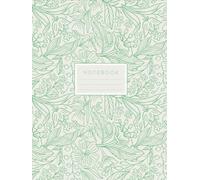 Floral Green | 200 - Page Hardcover Journal | Premium 8.25x11 Ruled Notebook for Daily Reflections