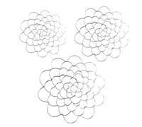 Floral Grid For Vase Arranging - 3 Pieces Portable Iron Stem Holder Grid, Artificial Plant Organizer, Flower Arranging Tool For Vase, Bouquet & Centerpieces, Reusable Sturdy Metal, Rust Resistant