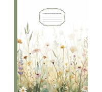 Floral Grid Notebook - Cute Flower Journal for Teens & Students | 100 Pages -7.5 x 9.25 Inch Graph Paper Notebook with Beautiful Blooms: Colorful ... Journaling • Graph / Quadrille Paper