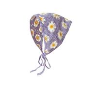 Floral Huncinet Hair Bandana Cravatta Maestro Annodata A Filo Retrò Con La Testa A Maglia Kerchief Per Donne Scarf Triangolare Scarf Arcinetto Capelli Capelli Bandanas