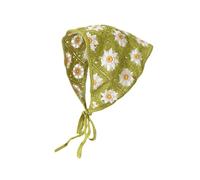 Floral Huncinet Hair Bandana Cravatta Maestro Annodata A Filo Retrò Con La Testa A Maglia Kerchief Per Donne Scarf Triangolare Scarf Arcinetto Capelli Capelli Bandanas