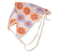 Floral Huncinet Hair Bandana Cravatta Maestro Annodata A Filo Retrò Con La Testa A Maglia Kerchief Per Donne Scarf Triangolare Scarf Arcinetto Capelli Capelli Bandanas