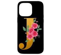 Floral J Alphabet Cute Initial Monogram Letter J Graphic Custodia per iPhone 14 Pro Max