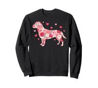 Floral Labrador Retriever Heart Botanical Puppy Love Felpa