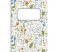 Floral Lined Notebook - A4 Size | 100 Pages | Elegant Flower Design | Aesthetic Writing Pad for Notes, Journal, Gift