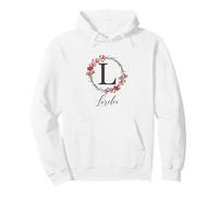 Floral Lorelei Nome Fiori Nome Personalizzato Lorelei Felpa con Cappuccio