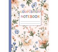 Floral Notebook for Students | 8.5x11 Lined Journal | 120 Pages | Cute Pastel Flower Notebook | Perfect Student Gift for School, Writing & Daily ... for school notes, homework, journaling