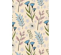 Floral Notebook- Light Beige Background: Quaderno con fogli bianchi non stampati per scrivere, prendere appunti e disegnare | 200 pagine | Formato A5 | Quaderno Floreale - Sfondo Beige Chiaro