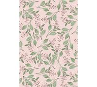 Floral Notebook - Light Pink Background: Quaderno con copertina rigida e fogli bianchi non stampati per scrivere, prendere appunti e disegnare | 200 ... A5 | Quaderno Floreale - Sfondo Rosa Chiaro