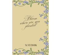 Floral Notebook - Premium Color Pastel Journal: 100-page lined notebook with elegant flower design - full color interior for writing, journaling and notes