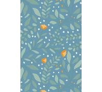 Floral Notebook - Teal Background: Quaderno con fogli a quadretti, per scrivere e prendere appunti | 200 pagine | Formato A5 | Quaderno Floreale - Sfondo Blu Petrolio Chiaro