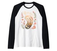 Floral OB GYN Nurse Obstetric Labor And Delivery Maglia con Maniche Raglan