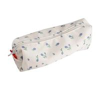 Floral Pencil Pouch - 20x5x5cm Pencil Case Floral | Polyester Storage Organizer Cute Penncil Bag | Florals Case Small Makeup Organizer Bags Pen Bag Stationery Organizers For Women Girls