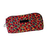 Floral Pencil Pouch, Cute Pencil Bag Zipper Pouch, Storage Bag Makeup Organizer, Toiletry Bag, Floral Pen Pouch for Women Girls School Supplies, 7.87x1.77x2.76 Inches