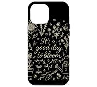 Floral Positivity Gardener Plant Preppy Doodle Woman Custodia per iPhone 12 Pro Max