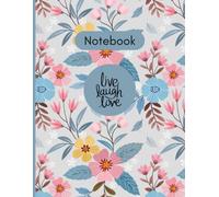 Floral Print Blank Notebook: Botanical Journal | Large 8.5 x 11 Sketchbook for Drawing, Doodling, Journaling & Creative Writing | Beautiful Flower ... Journaling, Creative Writing, Scrapbooking