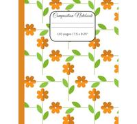 Floral Print Composition Notebook: Bright color print notebook with College Ruled for kids, teen, adults, girls, 110 pages, 7.5 x 9.26"