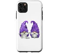 Floral Purple Valentine Gnomes For Mom Cute Floral Gnome Custodia per iPhone 11 Pro Max