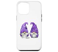Floral Purple Valentine Gnomes For Mom Cute Floral Gnome Custodia per iPhone 12 Pro Max