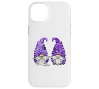 Floral Purple Valentine Gnomes For Mom Cute Floral Gnome Custodia per iPhone 14 Plus