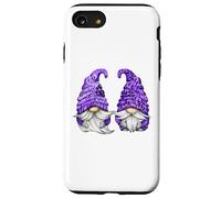 Floral Purple Valentine Gnomes For Mom Cute Floral Gnome Custodia per iPhone SE (2020) / 7/8