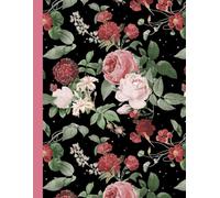 Floral Retro Notebook - 8.5 x 11 in - 100 Pages: For all the things you should've written down.