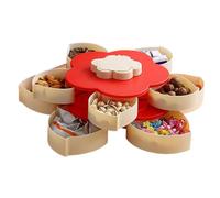 Floral Server - Appetizer Holder for Entertaining | Multi Section Food with Easy Turn & Decorative Layout for Beach Gatherings Home Patio Events and Catering Tables