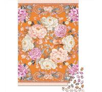 Floral Silk Scarf for Women Jigsaw Puzzle Impossible 1000Pcs Decorazione Per La Casa. Giochi Rilassamento E Intelligence Per Adulti E Ragazzi Da 14 Anni 52x38cm/1000pcs