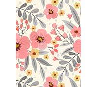 Floral Sketchbook - The Perfect Gift for Artists and Creatives | 100-Page Blank Drawing Book for Sketching and Doodling - Large 8.5x11 Art Pad