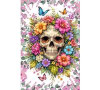 Floral Skull Notebook: Colorful Butterflies & Flowers Journal for Writing, Sketching, and Creativity
