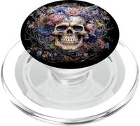 Floral Skull With Flowers For Mexican Women Dia De Muertos PopSockets PopGrip per MagSafe
