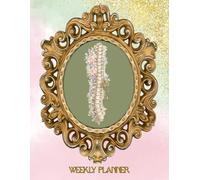 Floral Spine Weekly Planner 8.5 x 11 | Gothic Botanical Undated Planner | Watercolor Skeleton Spine Flowers | 140 Page Weekly Organizer
