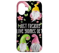 Floral Spring Gnome Quote For Women Girls Cute Summer Gnomes Custodia per iPhone 16