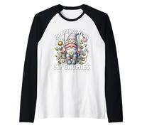 Floral Spring Must Haves With Daisy Flowers Gardening Gnome Maglia con Maniche Raglan