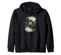 Floral Stag Beetle Celestial And Roses Felpa con Cappuccio