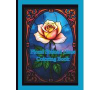 Floral Stained Glass Coloring Book