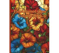 Floral Stained Glass Coloring Book