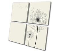 Floral Stencil Nature MULTI TELA parete arte foto stampa