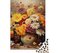 Floral Still Life Art 1000 Componenti Cartone Resistente Puzzle Familiare Livello Di Difficoltà Equilibrato Imballaggio Pronto Per Il Regalo Divertente 38x26cm/1000pcs