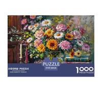 Floral Still Life Painting_1 Carta Di Qualità Ottimo Hobby Per Momenti Tranquilli, Weekend E Relax Vacanze 38x26cm/1000pcs