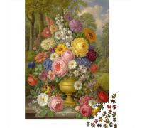 Floral Still Life Painting Puzzle Giochi 1000 Pezzi Regalo Per Lui E Per Lei Arte Interesting Puzzle Adulti Idea Regalo Per 38x26cm/1000pcs