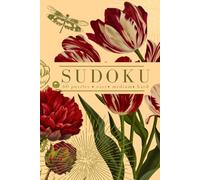 Floral Sudoku Puzzle Book: Easy, Medium, and Hard - One Puzzle Per Page - Crimson Tulip Bloom