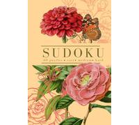 Floral Sudoku Puzzle Book: Easy, Medium, and Hard - One Puzzle Per Page - Pink Vintage Rose Bouquet