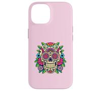 Floral Sugar Skull Day of Dead Dia de Los Muertos Donne Ragazza Custodia per iPhone 14