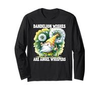 Floral Summer Gnome For Garden Mom With Dandelion Wishes Maglia a Manica