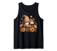 Floral Summer Gnome For Pug Owner And Garden Lover Cute Pug Canotta