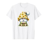 Floral Summer Gnome Make A Little Wish Dandelion Flower Maglietta