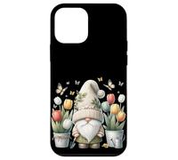 Floral Summer Gnome With Butterfly Decor Cute Tulip Flower Custodia per iPhone 12 mini