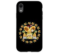 Floral Sunflower Gnome With Ladybugs For Spring And Gardener Custodia per iPhone XR