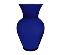 Floral Supply Online Vaso da giardino primaverile blu cobalto da 21 cm e libretto guida per fiori, vaso decorativo in vetro per composizioni floreali, matrimoni, decorazioni per la casa o ufficio.